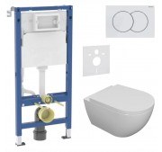 WC-komplekt Geberit Duofix + Kielle Oudee + Delta01 valge