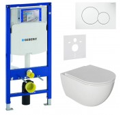 WC-komplekt Geberit Duofix + Kielle Oudee Slim + Sigma01 valge