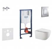 WC-komplekt Grohe Rapid SL + Kielle Gaia Slim + Grohe Skate Cosmopolitan kroom