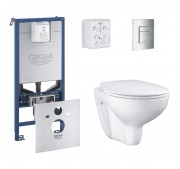 WC-komplekt Grohe Rapid SLX + Bau Ceramic + Grohe Skate Cosmopolitan kroom