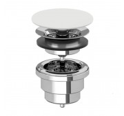 Valamu põhjaklapp Villeroy & Boch Unclosable Stone White Ceramic Plus 680800RW