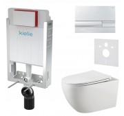 Seinasisese WC-raami komplekt Kielle Genesis + Gaia + Gemini I läikivkroom 30505SZ24