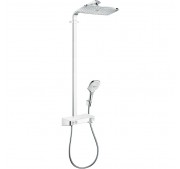 Dušikomplekt Hansgrohe Raindance Select E 360 1jet ST Showerpipe valge/kroom