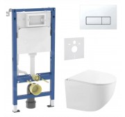 WC-komplekt Geberit Duofix + Kielle Gaia Compact + Delta50 valge