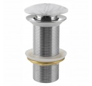 Valamu põhjaklapp Sapho BLOK click-clack Carrara mattvalge