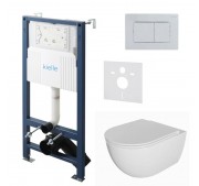 WC-komplekt Kielle Genesis New + Oudee + Gemini New III läikivkroom