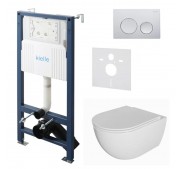 WC-komplekt Kielle Genesis New + Oudee + Gemini New I läikivkroom