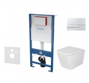 Seinasisese WC-raami komplekt Kielle Genesis + Arkas I + Gemini I 4in1 kroom