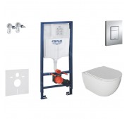 WC-komplekt Grohe Rapid SL + Kielle Oudee Slim + Grohe Skate Cosmopolitan kroom