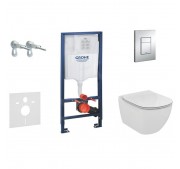 WC-komplekt Grohe Rapid SL + Ideal Standard Tesi Aquablade + Grohe Skate Cosmopolitan kroom