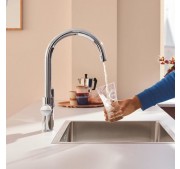 Köögisegisti Grohe Blue Pure StartCurve kroom + filtrivalmidus