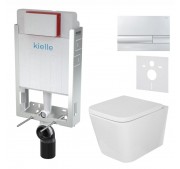 Seinasisese WC-raami komplekt Kielle Genesis + Arkas I + Gemini I läikivkroom 30505SZ02