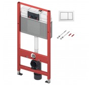 Seinasisene WC-raam TECE TECEbase 1120 + TECEbase vajutusnupp valge