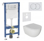 WC-komplekt Geberit Duofix + Kielle Oudee Slim + Delta01 valge