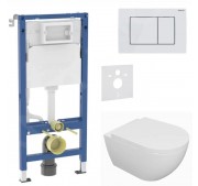 WC-komplekt Geberit Duofix + Kielle Oudee + Delta20 valge