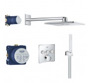 Seinasisene dušikomplekt Grohe SmartControl kroom