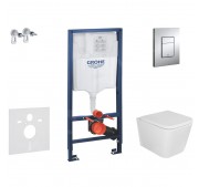 WC-komplekt Grohe Rapid SL + Kielle Arkas + Grohe Skate Cosmopolitan kroom