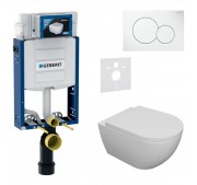 WC-komplekt Geberit Kombifix + Kielle Oudee + Sigma01 valge