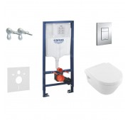 WC-komplekt Grohe Rapid SL + Villeroy & Boch Architectura + Grohe Skate Cosmopolitan kroom