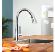 Köögisegisti Grohe Zedra väljatõmmatava käsidušiga kroom