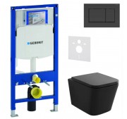WC-komplekt Geberit Duofix + Kielle Arkas I + Sigma20 mattmust