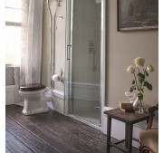 Retro WC-pott Burlington Standard High kahesüsteemne + prill-laud Mahagon - Outlet Diil