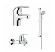 Dušikomplekt Grohe Euroeco + valamusegisti Grohe Euroeco S-Size