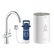 Köögisegisti Grohe Red Duo kroom + boiler + filter