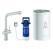 Köögisegisti Grohe Red Duo roostevaba teras + boiler + filter