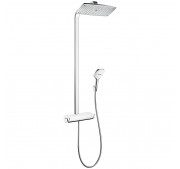 Dušikomplekt Hansgrohe Raindance Select E 360 1jet Showerpipe valge/kroom