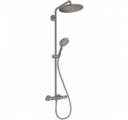 Dušikomplekt Hansgrohe Croma Select S Showerpipe 280 1jet harjatud must