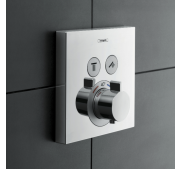 Seinasisene termostaat dušisegisti Hansgrohe ShowerSelect kaks funktsiooni