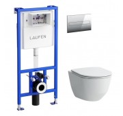 WC-komplekt Laufen Pro kroom