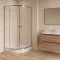Dušinurk SAT Project Quadrant kroom / läbipaistev