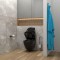 Seinasisese WC-raami komplekt Kielle Genesis + Gaia + Gemini III mattmust 30505SS12