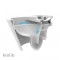 Seinasisese WC-raami komplekt Kielle Genesis + Gemini II mattmust 30505SS18