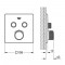 Seinasisene termostaat dušisegisti Grohe Grohtherm SmartControl Square