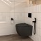 Seinasisese WC-raami komplekt Kielle Genesis + Gaia + Gemini IV mattmust 30505SS32