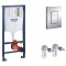 WC-komplekt Grohe Rapid SL + Kielle Arkas + Grohe Skate Cosmopolitan kroom