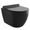Seinasisese WC-raami komplekt Kielle Genesis + Gaia + Gemini II mattmust 30505SS09