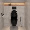 Seinasisese WC-raami komplekt Kielle Genesis + Gaia + Gemini IV mattmust 30505SS32