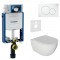 WC-komplekt Geberit Kombifix + Kielle Oudee Slim + Sigma01 valge
