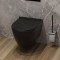 Seinasisese WC-raami komplekt Kielle Genesis + Gaia + Gemini II mattmust 30505SS09