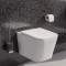 Seinasisese WC-raami komplekt Kielle Genesis + Arkas I + Gemini IV mattmust 30505SS37
