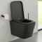 Seinasisese WC-raami komplekt Kielle Genesis + Arkas I + Gemini IV mattmust 30505SS13