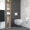 Seinasisese WC-raami komplekt Kielle Genesis + Oudee Vortex + Gemini II läikivkroom 30505SS83