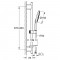 Käsidušikomplekt Grohe Rainshower SmartActive 150 Moon White 900