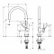 Köögisegisti Hansgrohe Talis M54 220 kroom