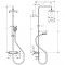 Dušikomplekt Hansgrohe Vernis Shape Showerpipe 230 1jet kroom