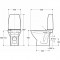 WC-pott Ifö Spira 6262 rimfree